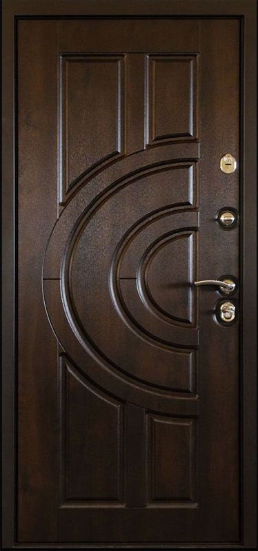 Дверь металлическая с кованными элементами (внутр. вид)