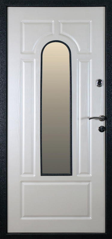 Дверь металлическая с кованными элементами Африка черная (внутр. вид)